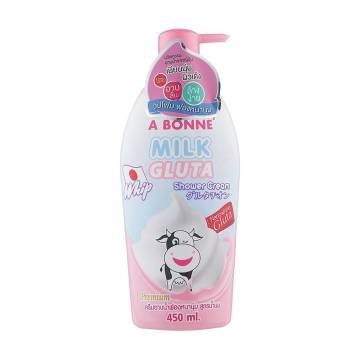 Крем для душа A Bonn Milk Gluta Whip Shower Cream с молочными протеинами и глутатионом, 450 мл Крем для душа A Bonn Milk Gluta Whip Shower Cream с молочными протеинами и глутатионом, 450 мл