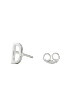 Серебряная серьга Design Letters