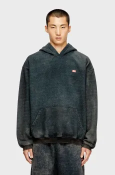 Мужское темно-синее худи FELPA Синий S Diesel A18650 0AGBZ