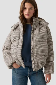 Женская бежевая куртка в клетку Бежевый L Levi’s® 006RQ;0007