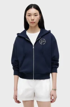 Женское темно-синее худи ROUNDAL Синий S Tommy Hilfiger WW0WW50938