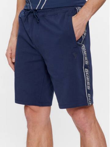Guess Шорти з тканини Arlo Z2YD02 K6ZS1 Cиній Loose Fit Guess Шорти з тканини Arlo Z2YD02 K6ZS1 Cиній Loose Fit