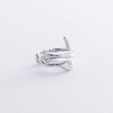 Золотая серьга - каффа "Змея" с08714 Золотая серьга - каффа "Змея" с08714
