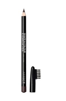 Карандаш для бровей Affect Cosmetics Shape & Colour Eyebrow Pen со щеточкой, Rich Brown, 1.2 г