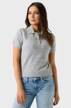 Женское серое поло Серый L Guess W6RR34.Z4382;LMGY
