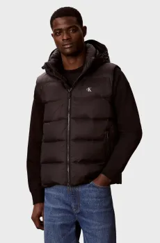 Мужской черный пуховый жилет Down Puffer Черный S Calvin Klein Jeans LV04RG514G