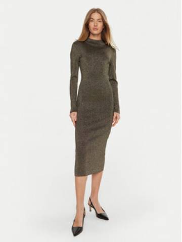 MICHAEL Michael Kors Трикотажна сукня MF482KPAFB Золотий Slim Fit MICHAEL Michael Kors Трикотажна сукня MF482KPAFB Золотий Slim Fit