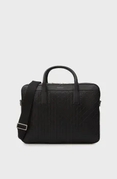 Мужская черная сумка для ноутбука EMBLEM Черный ONESIZE Calvin Klein LV04D3265G