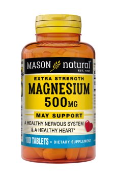 Магний Mason Natural Magnesium Extra Strength 500 мг, 100 таблеток