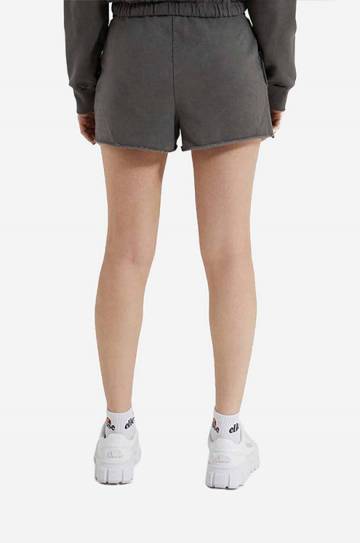 Хлопковые шорты Ellesse Colieur цвет серый с аппликацией средняя посадка SGM14015-PINK Хлопковые шорты Ellesse Colieur цвет серый с аппликацией средняя посадка SGM14015-PINK