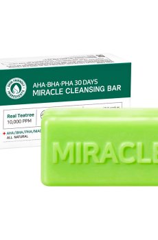 Кислотное очищающее мыло для умывания By Mi AHA-BHA-PHA 30 Days Miracle Cleansing Bar, для проблемной кожи, 100 г