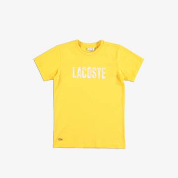 Lacoste футболка дитяча з круглим вирізом Lacoste футболка дитяча з круглим вирізом