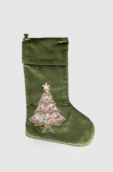 Рождественское украшение Christmas Tree Velvet Sock