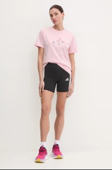 Хлопковая футболка adidas W Elem Flrl Tee