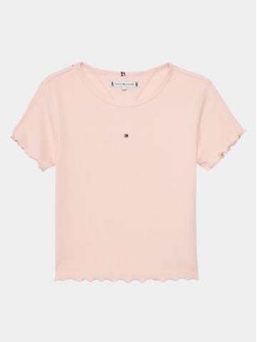 Tommy Hilfiger Футболка Essential KG0KG08138 Рожевий Regular Fit Tommy Hilfiger Футболка Essential KG0KG08138 Рожевий Regular Fit