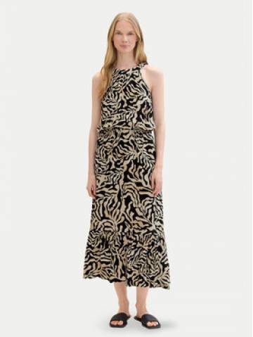 Tom Tailor Літня сукня 1041525 Чорний Regular Fit Tom Tailor Літня сукня 1041525 Чорний Regular Fit