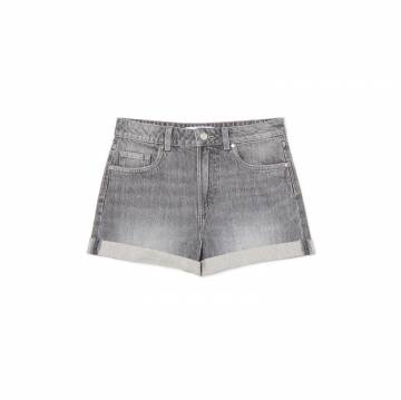 Cropp - Джинсові шорти з закладеними штанинами - light grey Cropp - Джинсові шорти з закладеними штанинами - light grey
