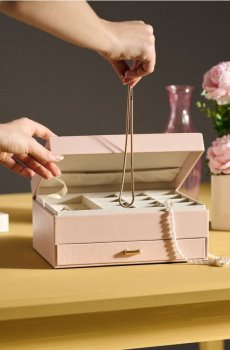 Органайзер для прикрас - рожевий