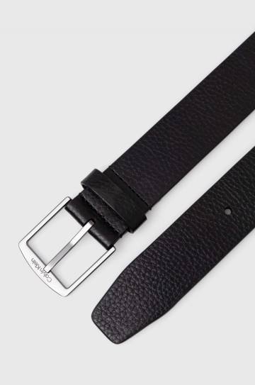 Кожаный ремень Calvin Klein мужской цвет чёрный Кожаный ремень Calvin Klein мужской цвет чёрный