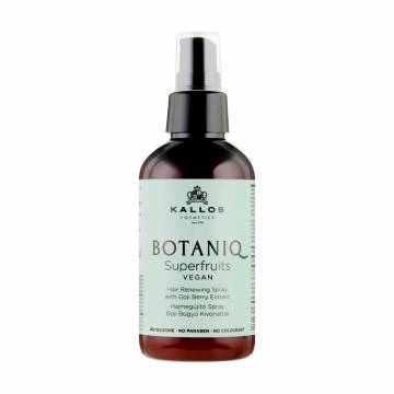 Восстанавливающий спрей для волос Kallos Cosmetics Botaniq Superfruits Hair Renewing Spray с экстрактом ягод годжи, 150 мл Восстанавливающий спрей для волос Kallos Cosmetics Botaniq Superfruits Hair Renewing Spray с экстрактом ягод годжи, 150 мл