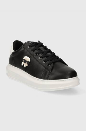 Кожаные кроссовки Karl Lagerfeld KAPRI MENS цвет чёрный KL52530N Кожаные кроссовки Karl Lagerfeld KAPRI MENS цвет чёрный KL52530N