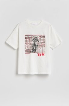 Reserved - Футболка з принтом - кремовий - 974IS-01X