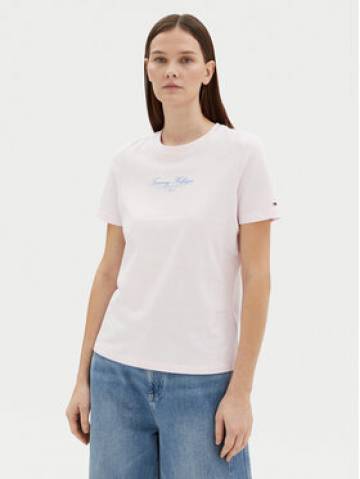 Tommy Hilfiger Футболка WW0WW45428 Рожевий Regular Fit