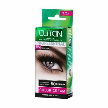 Крем-краска для бровей и ресниц Elitan Color Cream 80 Графит, 10 мл Крем-краска для бровей и ресниц Elitan Color Cream 80 Графит, 10 мл