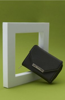 Гаманець з написом - чорний