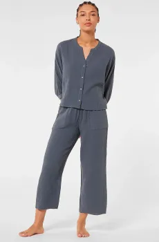 Женская синяя рубашка HANA Синий M Etam 6534283