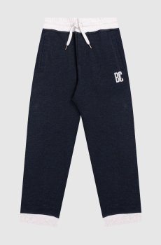 Детские синие джоггеры с принтом монограммы
