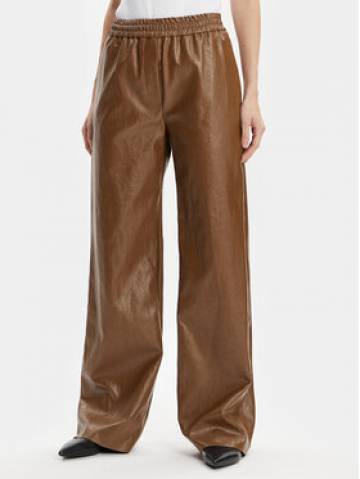 Max Mara Leisure Штани зі штучної шкіри Brezza 2415131141 Коричневий Wide Leg Max Mara Leisure Штани зі штучної шкіри Brezza 2415131141 Коричневий Wide Leg