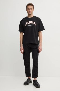 Хлопковая футболка Alpha Industries College