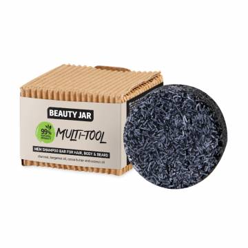 Мужской шампунь для волос, тела и бороды Beauty Jar Multi-Tool Men Shampoo Bar, 60 г Мужской шампунь для волос, тела и бороды Beauty Jar Multi-Tool Men Shampoo Bar, 60 г