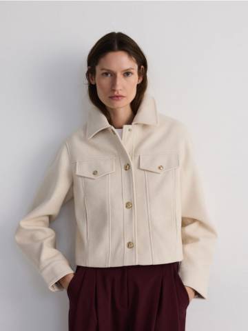 Reserved - LADIES` OUTER JACKET - нюдовий - YH483-02X Reserved - LADIES` OUTER JACKET - нюдовий - YH483-02X