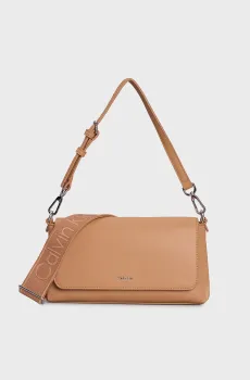 Женская терракотовая сумка CK MUST CONVERTIBLE SHOULDER BAG Оранжевый ONESIZE Calvin Klein K60K612902