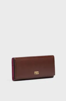 Женский темно-коричневый кожаный кошелек Коричневый ONESIZE Bimba Y Lola 262BB1318.10633