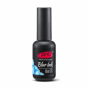 Акварельные капли-чернила для дизайна ногтей PNB Blur Ink 01 Голубые, 4 мл Акварельные капли-чернила для дизайна ногтей PNB Blur Ink 01 Голубые, 4 мл