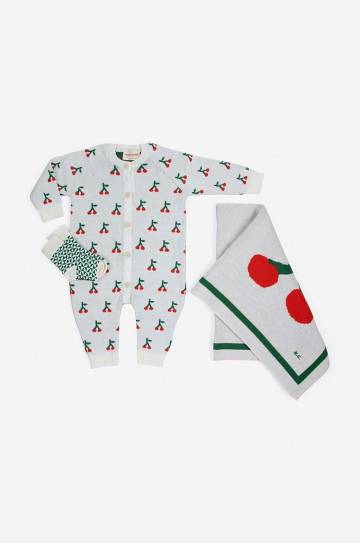 Комплект для младенцев Bobo Choses Cherry цвет белый 224AB109 Комплект для младенцев Bobo Choses Cherry цвет белый 224AB109