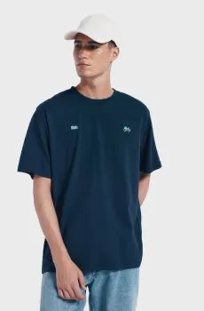 Мужская темно-синяя футболка Japan bike Синий L SPRINGFIELD 242459