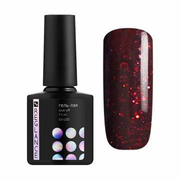 Гель-лак для ногтей Reglance Gel Polish 083 Красный с глиттером, 7.5 мл Гель-лак для ногтей Reglance Gel Polish 083 Красный с глиттером, 7.5 мл