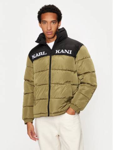 Karl Kani Пуховик Retro Essential 60760012 Зелений Regular Fit Karl Kani Пуховик Retro Essential 60760012 Зелений Regular Fit