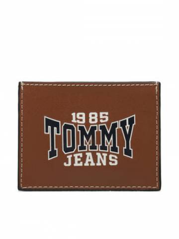 Tommy Jeans Чохол для кредиток Tjm Leather Cc Holder AM0AM11427 Коричневий Tommy Jeans Чохол для кредиток Tjm Leather Cc Holder AM0AM11427 Коричневий