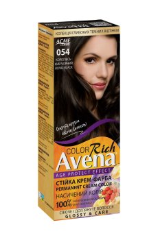 Стойкая крем-краска для волос Acme Color Avena Rich Color 054 Королевский черный, 133 мл