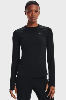 Женский черный лонгслив UA Base Crew 3.0 Черный XXL Under Armour 1343320-001