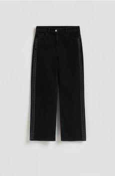 Reserved - Джинси з лампасами - чорний - 219HP-99X