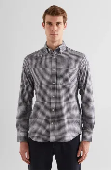 Мужская рубашка в клетку REG MICROCHECK FLANNEL Разноцветный XXL Gant 3240213