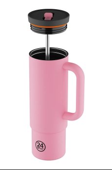 Термокружка 24bottles Straw 800ml Flamingo