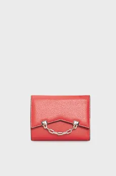 Женский красный кожаный кошелек SEVEN GRAINY TRIFOLD WALLET Красный ONESIZE Karl Lagerfeld 236W3204