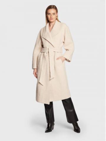 Notes Du Nord Вовняне пальто Enya 12981 Бежевий Regular Fit Notes Du Nord Вовняне пальто Enya 12981 Бежевий Regular Fit